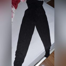 Black Tube Top Romper 