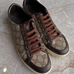 Gucci Tessuto GG Supreme Monogram Ebony Women's US 6 EUR 36.5 Sneakers 