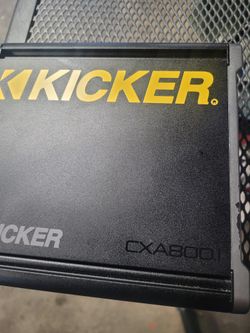 Kicker Amp And Kenwood Stereo 7" Touch Screen  Bluetooth 
