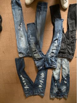 Distressed Skinny Jeans SIZES 34/30 - 36-32
