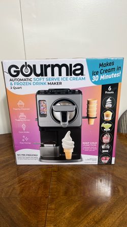 Gourmia automatic soft serve ice cream & Frozen drink maker 2qt