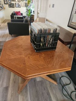 Dining set extendable table  5 chairs