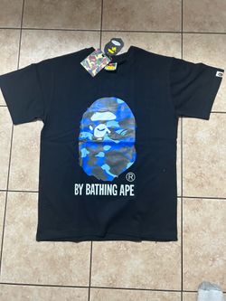 Blue/black camo bape Shirt size small