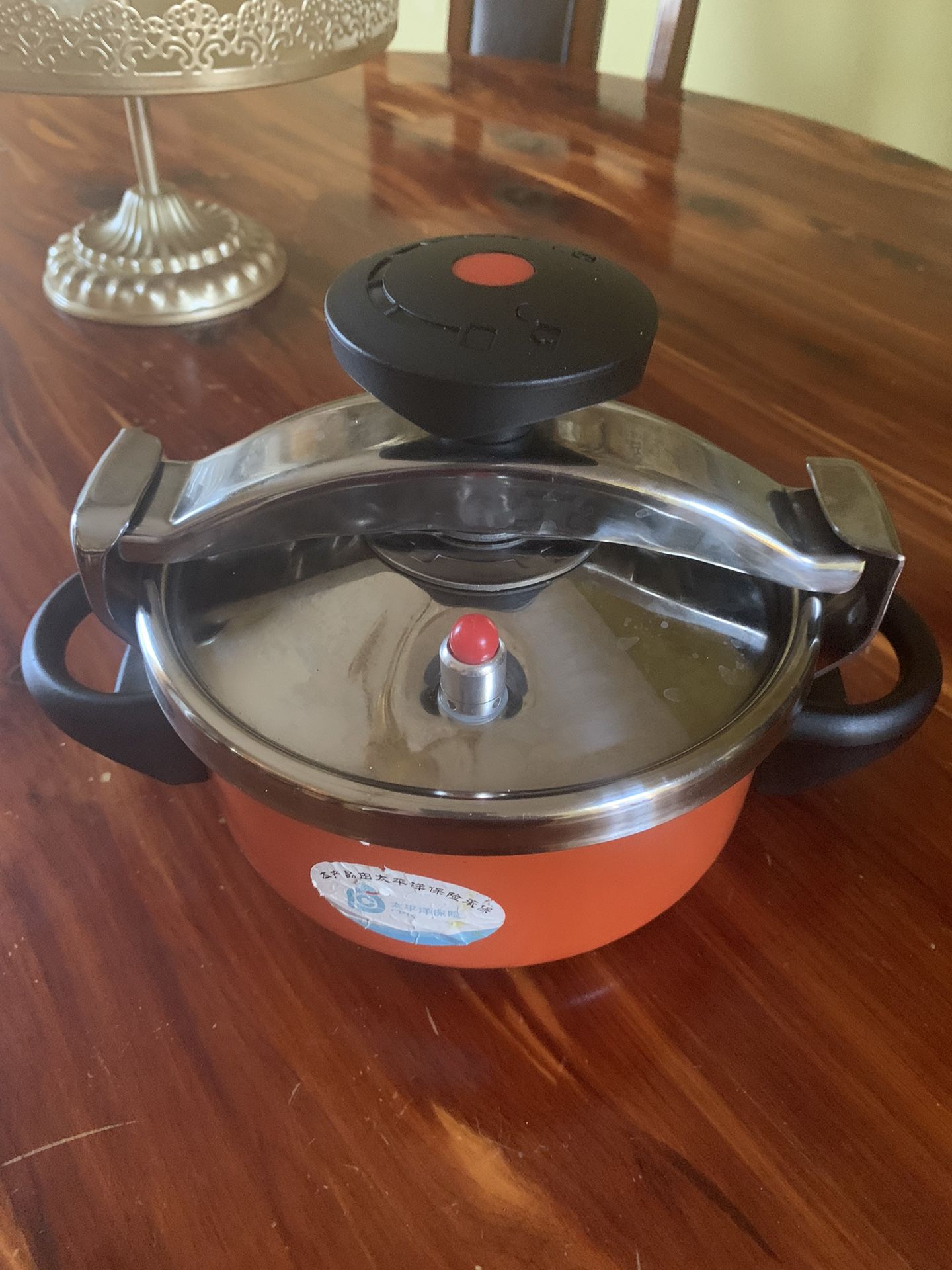 Small Two Litter Stainless Steel Pressure Cooker . It Almost New I Used Only Two Times Still Have The Tags On It For Sale