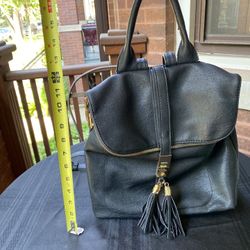 Faux Leather Backpack/Purse