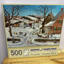 Puzzle, 500 Piece,  “The Best Hill Ever” Winter, Snow