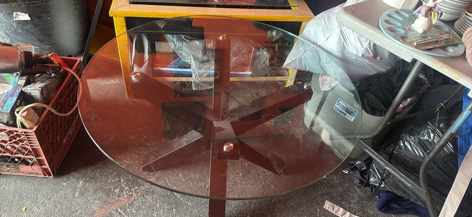 Modern Glass Round Coffee Table