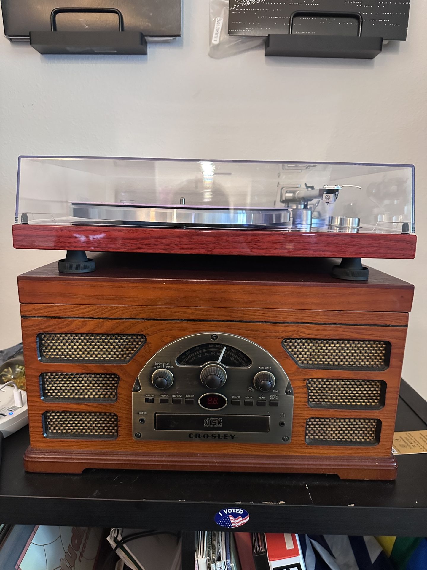 Record Player With CD, Tape, Radio, Aux