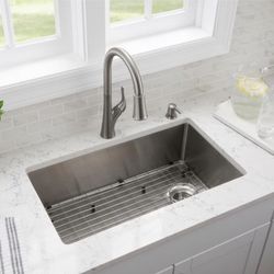 Kitchen Sink And Faucet 