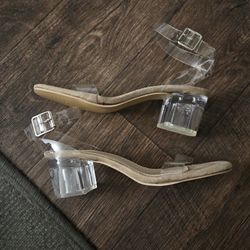 Clear Strap Heel