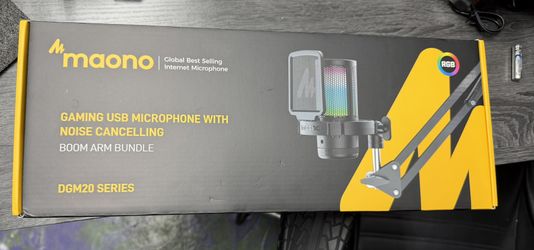 MAONO Gaming USB Microphone, Noise Cancellation Condenser Mic with Mute