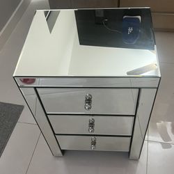 Mirrored Nightstand 