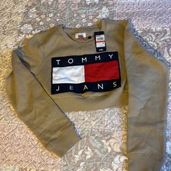 Tommy Jeans Cropped Sweater Nude