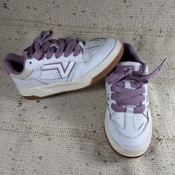 Vans White And Purple Size 7 W