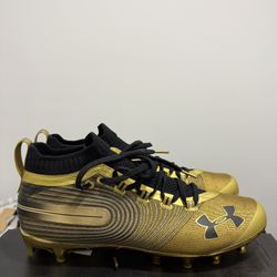 Under Armor Gold “Spotlight” Football Cleats Size 11 Men’s 