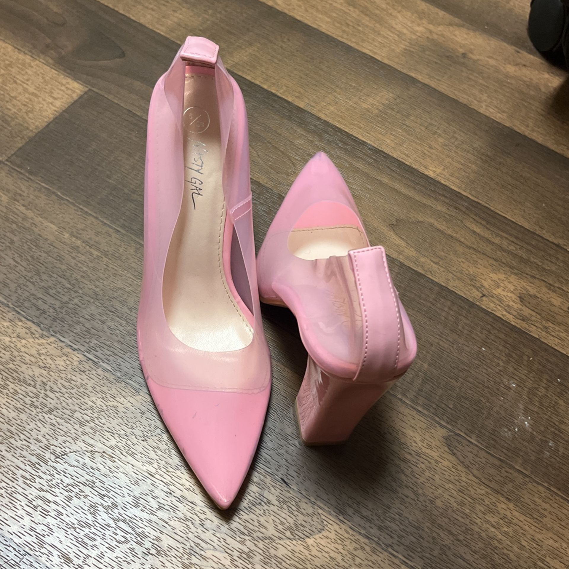 Barbie Pink Clear Heel 