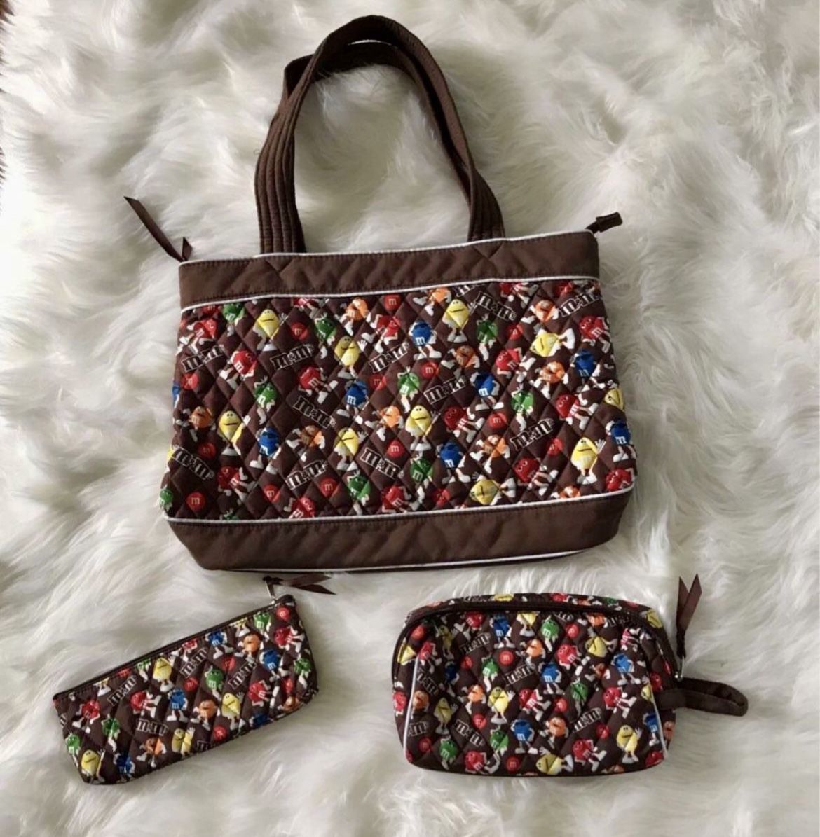 M&Ms Quilted Matching Bag Set