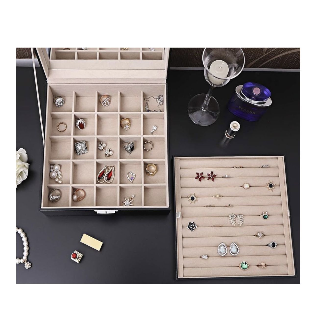Rings and Earrings Box Organizer