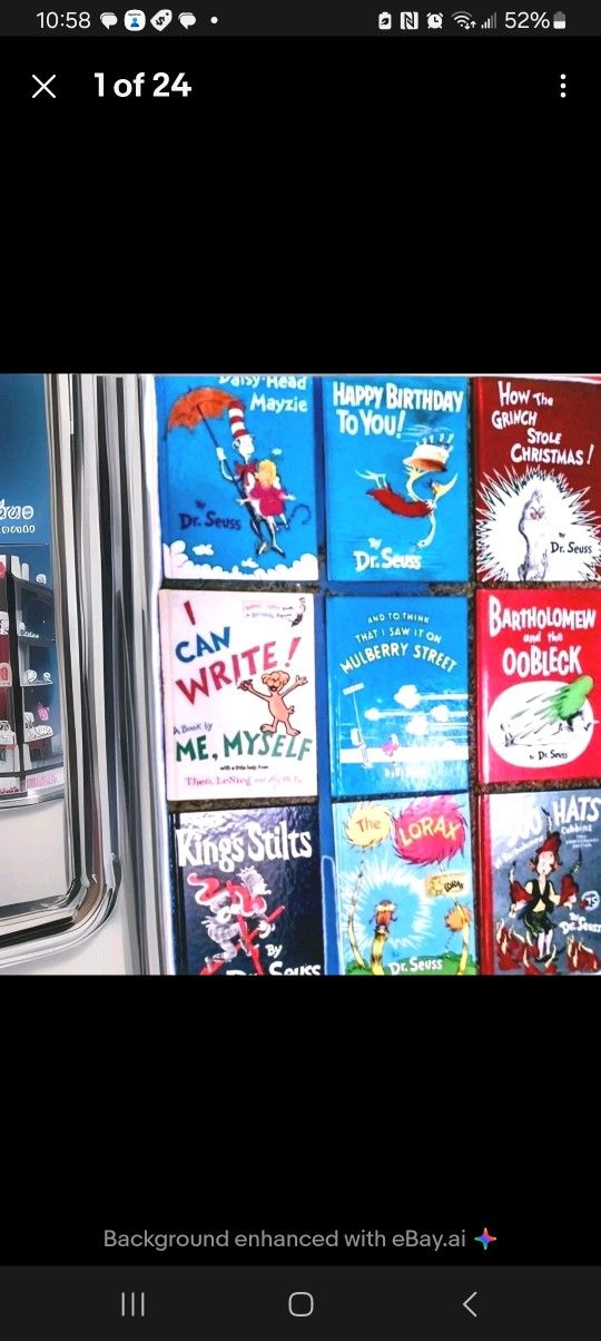 Dr. Seuss Lot of 9 Large Hardcover Books Classics New & Like New W/1st Editions