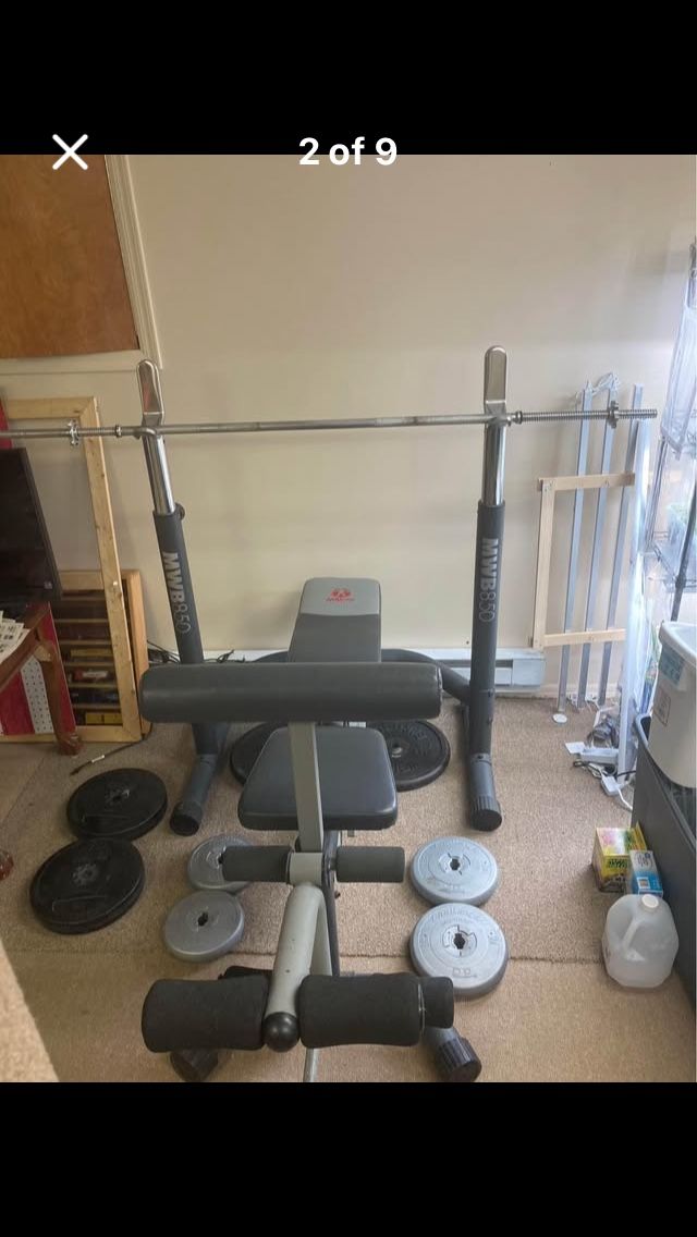 Weight Bench Gym Set