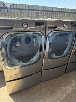 LG front load washer and gas dryer