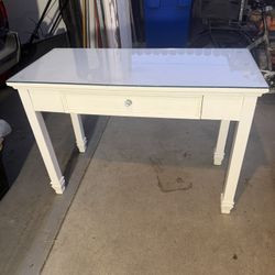 Vanity And Beveled Mirror