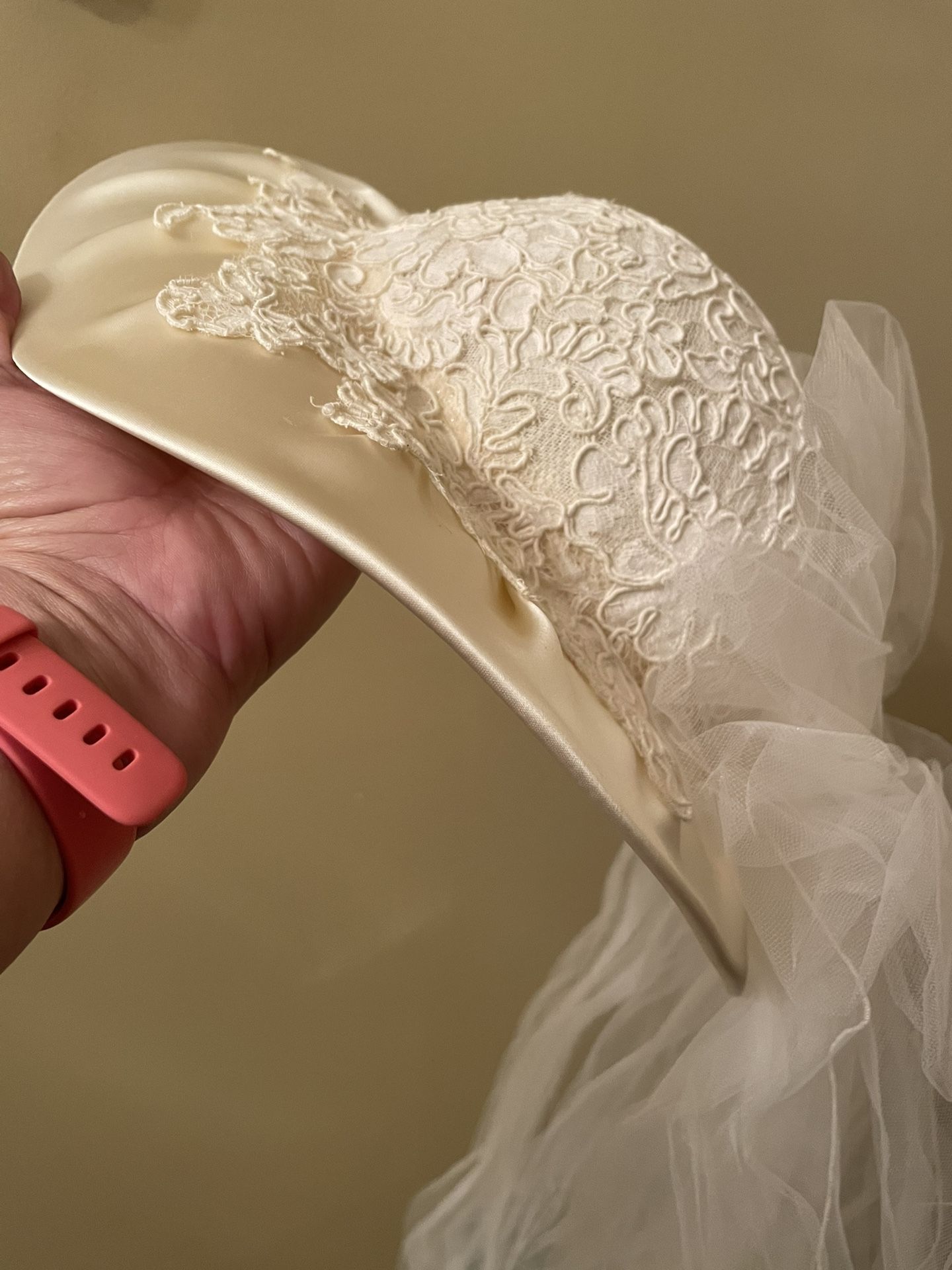 Ivory Satin Bridal Hat