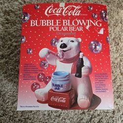 Brand New Coca Cola Bubble Blowing Polar Bear