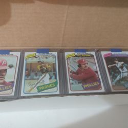 1980 Topps Baseball Card Partial Set 1-726
