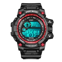 New Men LED Digital Watches Luminous Fashion Sport Waterproof Watches
