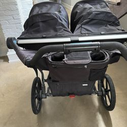 Thule Double Urban Glide Stroller With Never Flat Tires