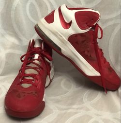 NIKE AIR MAX HYPERGUARDUP WHITE-GYM RED-SILVER SZ 12