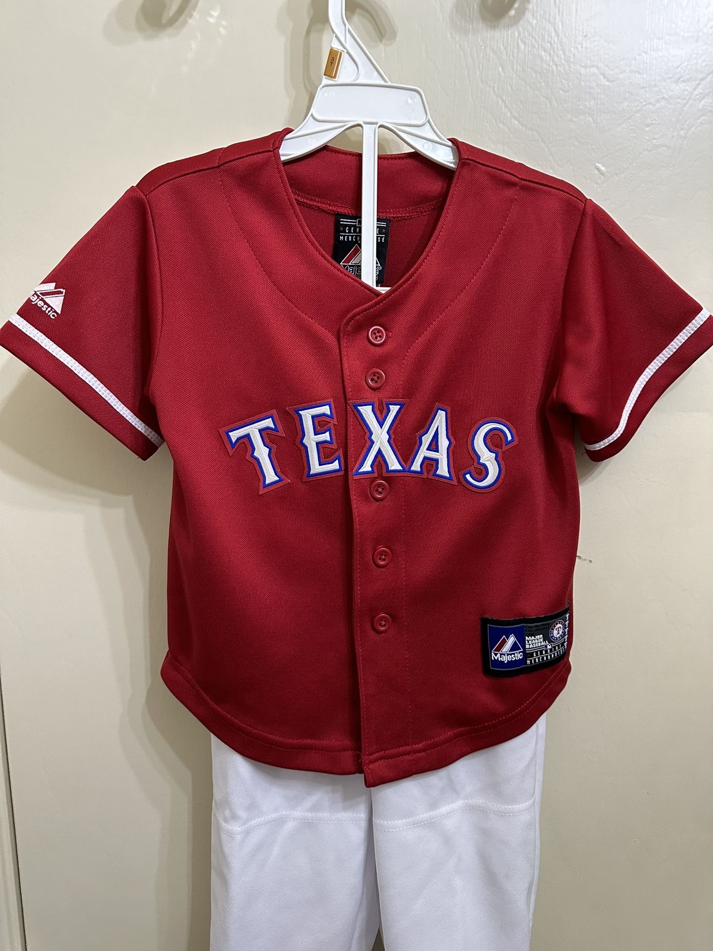 NWT Texas Rangers Kids Uniform Set