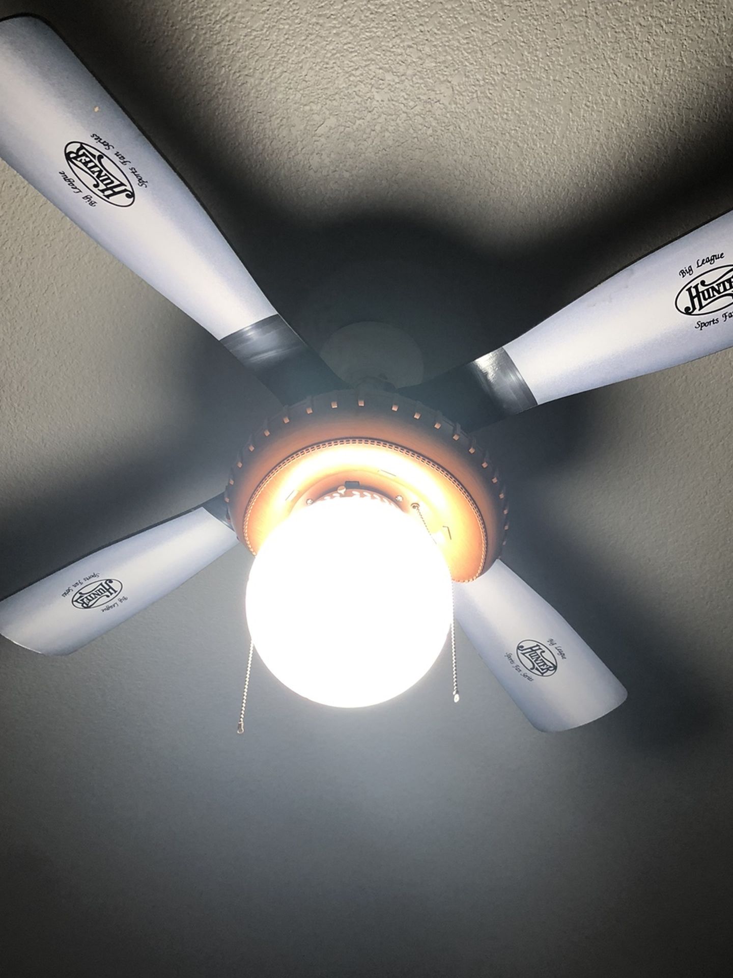 Hunter Baseball ceiling fan -Rare Find