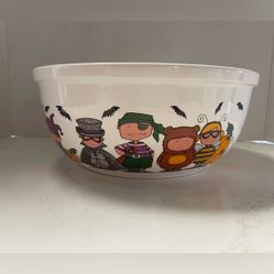 Vintage Goblins by Ursula Dodge Signature Halloween Trick or Treat Candy Bowl 