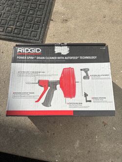 RIDGID Power Spin+ Drain Cleaner with Autofeed