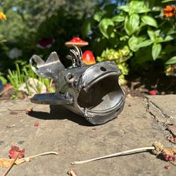 Welded Whale Garden Art 