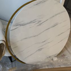 Faux marble table