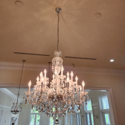 Chandelier  Clear Heritage Handcut Crystals