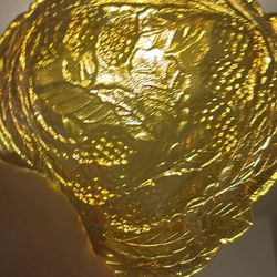 Vintage Indiana marigold sunflower dish