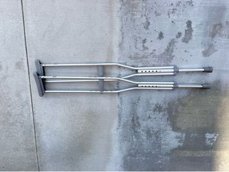 Medline MDSV80535 - Guardian Medium Adult Aluminum Push Button Crutch