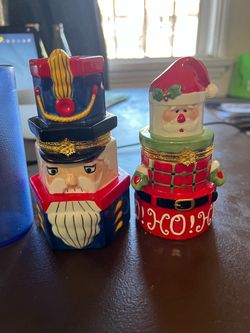 Christmas Ceramic Trinket Box Set of 2