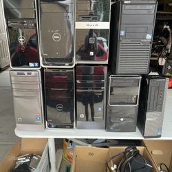 Mixed  9 Desktop Computers 