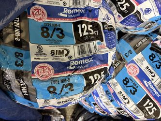 125 ft. 8/3 Stranded Romex SIMpull CU NM-B W/G Wire