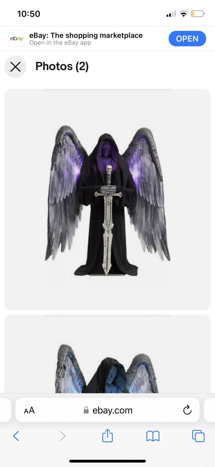 8 Ft. Tall DARK ANGEL Halloween Decoration Prop From Home Depot