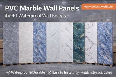 PVC Marble Wall Panels 4×9FT – Waterproof Wall Panels | Many Designs Available