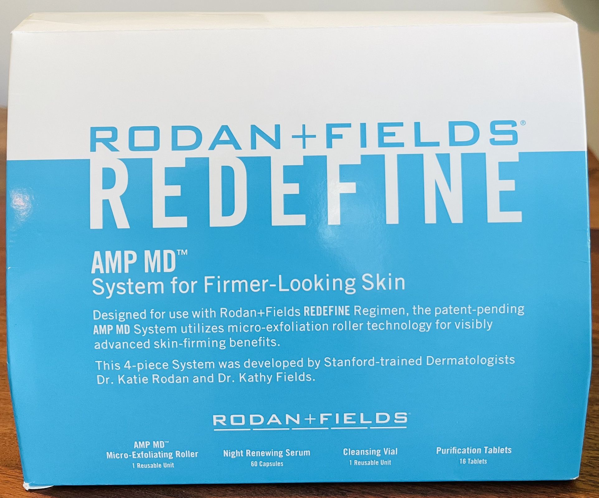 Rodan + Fields Anti-aging Firmer-Looking Skin, Micro Dermal Roller, Serum