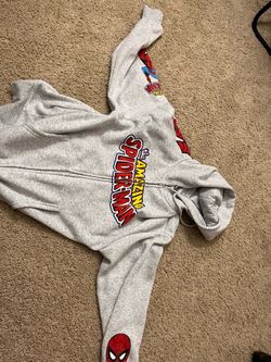 Vintage spider man marvel zip up hoodie.