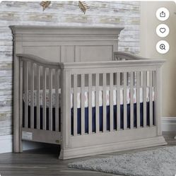 Baby Cache Vienna Convertible Crib Ash Gray