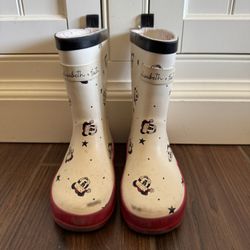 Elisabeth + Faith Santa Mickey Rain Boots Toddler Size 8